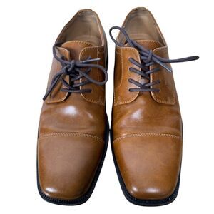 Alfani Adam Oxfords Cap Toe Mens Size 9 M Brown Dress Shoes Lace‎ Up SU